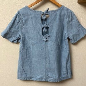 MADEWELL chambray top